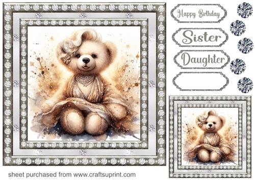 Diamonds are a girls best friend card front 4