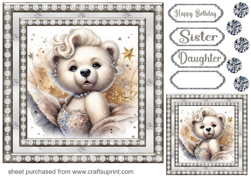 Diamonds are a girls best friend card front 6