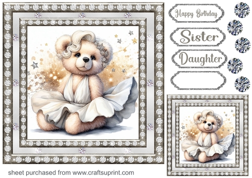 Diamonds are a girls best friend card front 9