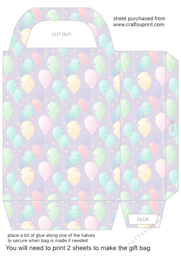 Balloons gift bag 3