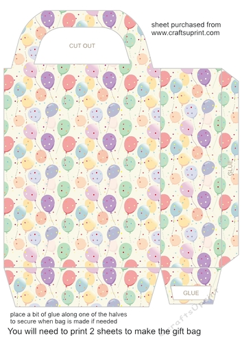 Balloons gift bag 5