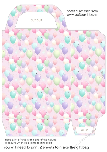 Balloons gift bag 8