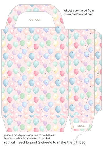 Balloons gift bag 11