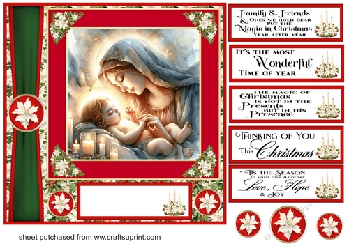 Nativity scene card front 6