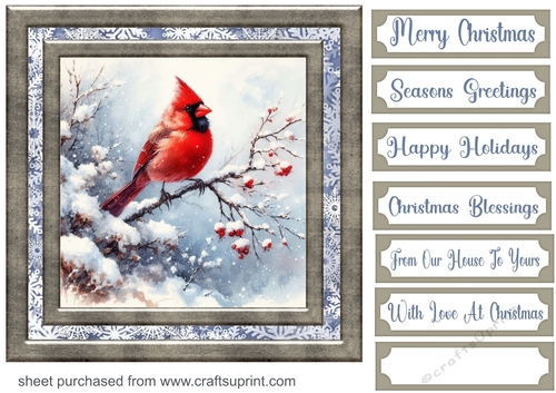 Winter forest card front 5