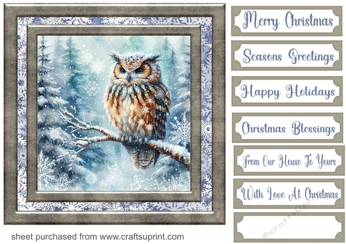Winter forest card front 11