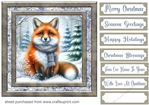 Winter forest card front 19