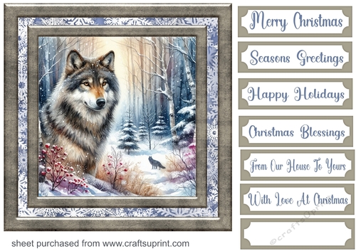 Winter forest card front 29