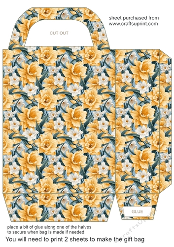 Spring flowers gift bag 1