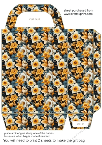 Spring flowers gift bag 4