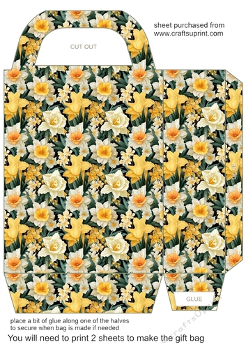Spring flowers gift bag 5