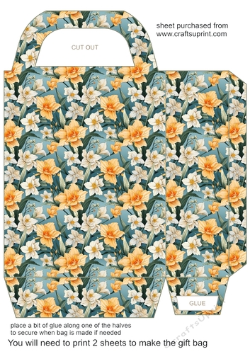 Spring flowers gift bag 12