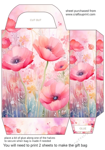 Pink garden gift bag 7