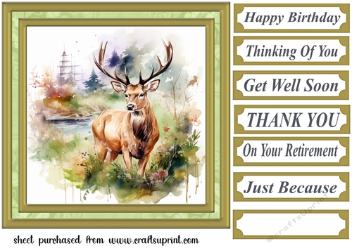 Country wildlife card front 5
