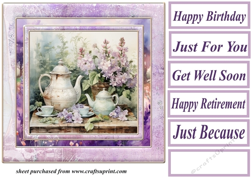 Floral teatime card front 2
