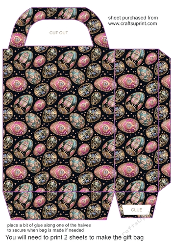 Jeweled Easter egg gift bag 6