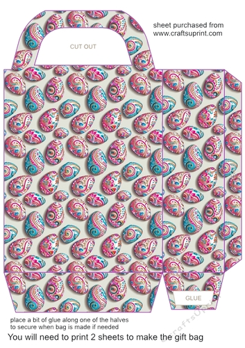 Jeweled Easter egg gift bag 7