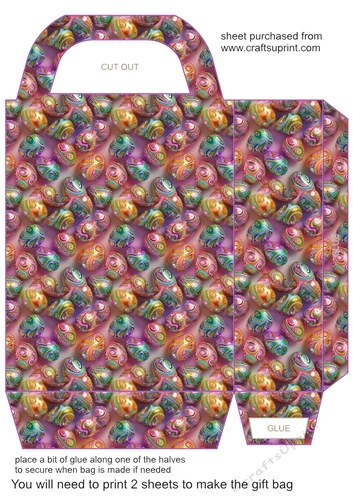 Jeweled Easter egg gift bag 8