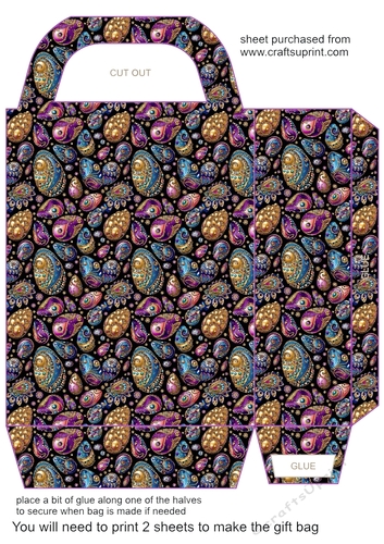 Jeweled Easter egg gift bag 10