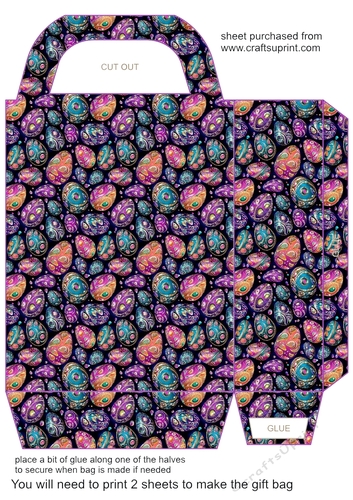 Jeweled Easter egg gift bag 14