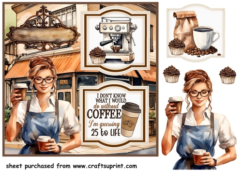 2 Panel I dont know what i would do without coffee card front