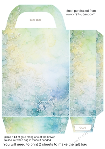 Pastel lace gift bag 1