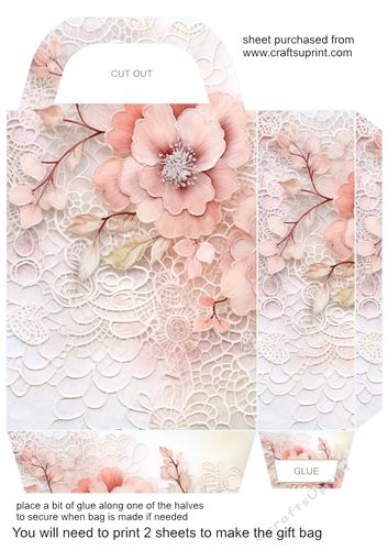 Pastel lace gift bag 2