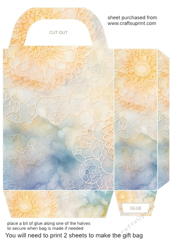 Pastel lace gift bag 3