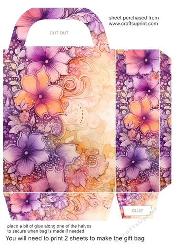 Pastel lace gift bag 4