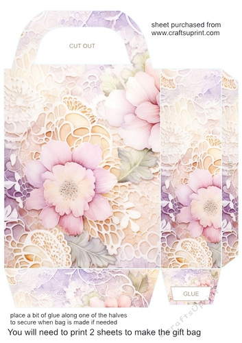Pastel lace gift bag 5