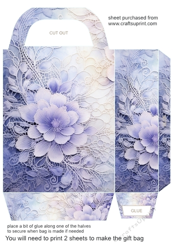 Pastel lace gift bag 6