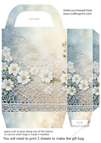 Pastel lace gift bag 8