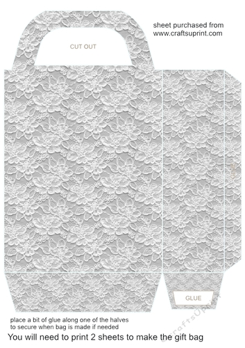Pastel lace gift bag 9
