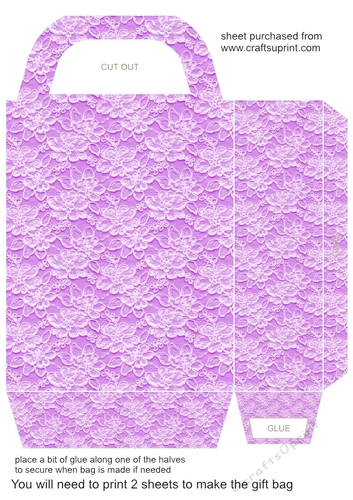 Pastel lace gift bag 10