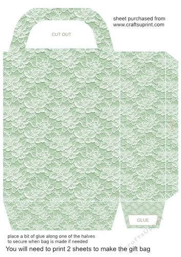 Pastel lace gift bag 11