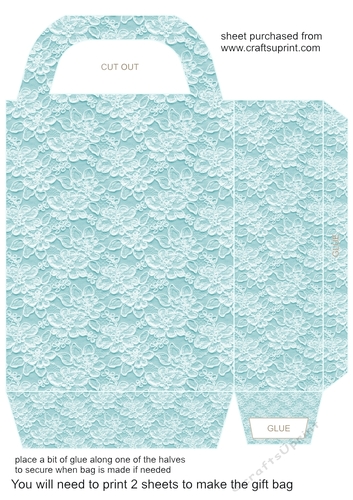 Pastel lace gift bag 12