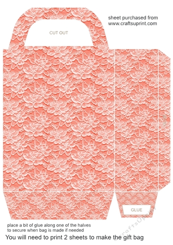 Pastel lace gift bag 14