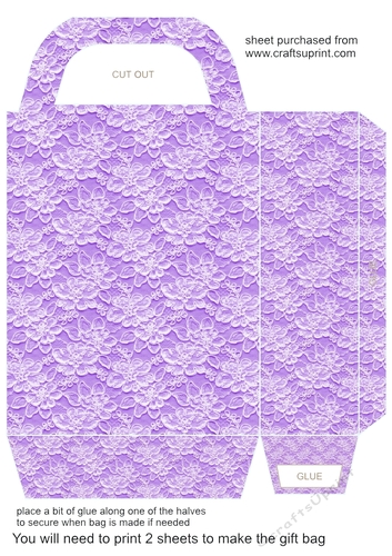 Pastel lace gift bag 15