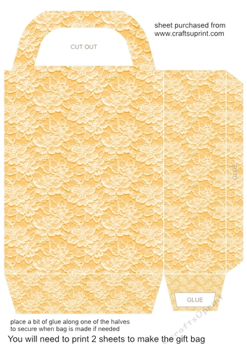 Pastel lace gift bag 16