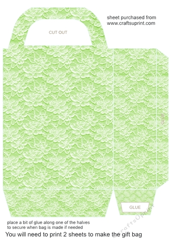 Pastel lace gift bag 17