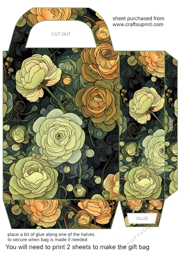 Assorted flowers gift bag 5
