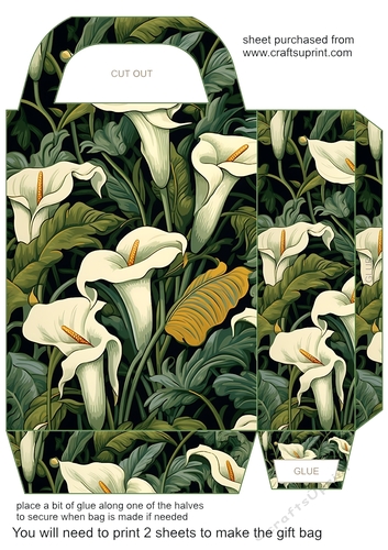 Assorted flowers gift bag 10