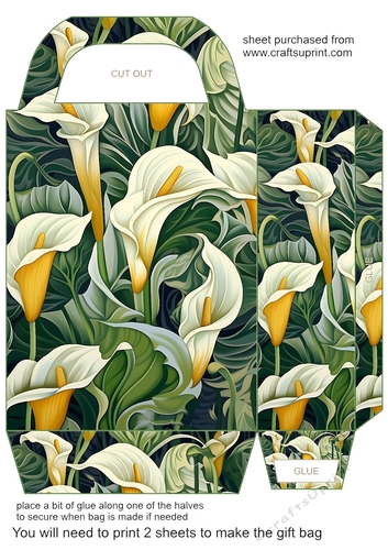 Assorted flowers gift bag 11