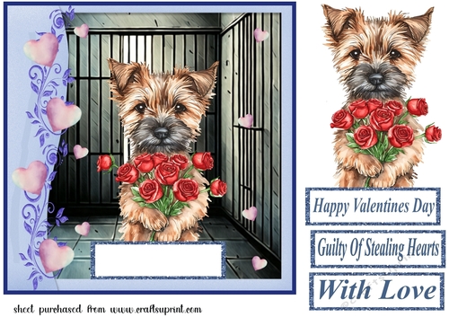 Guilty of stealing hearts card front 1