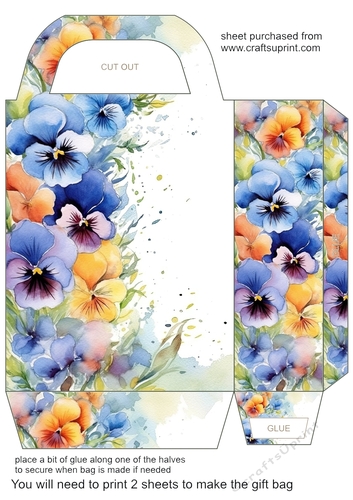 Floral edge gift bag 2