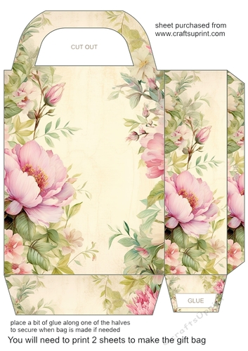 Floral edge gift bag 3