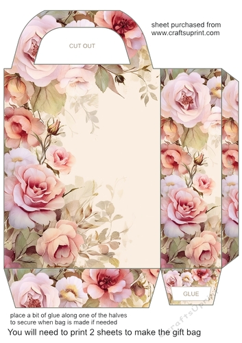 Floral edge gift bag 5