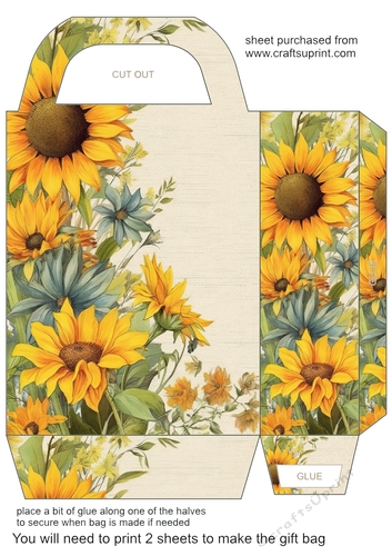 Floral edge gift bag 6