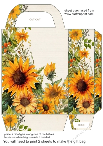 Floral edge gift bag 9