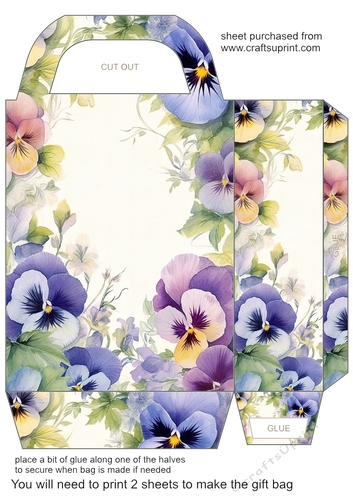 Floral edge gift bag 10
